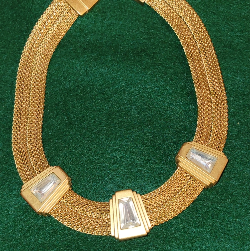 1980s Vintage Monet Statement Collar Necklace